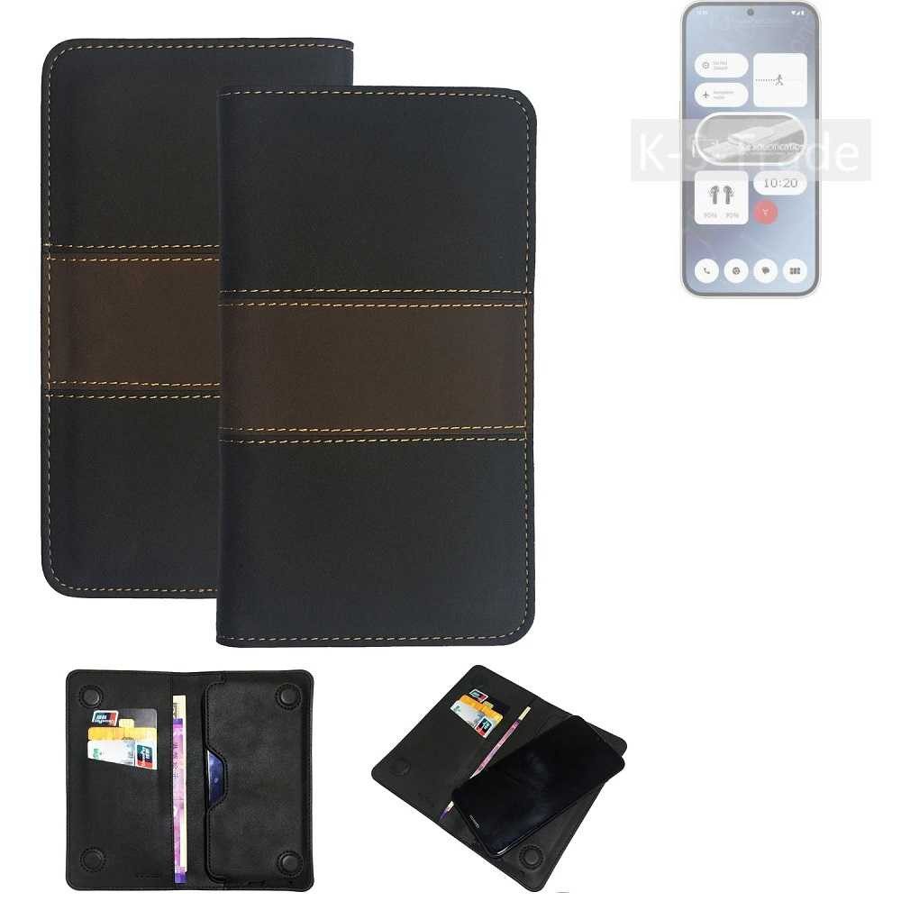 K-S-Trade Handyhülle für Nothing Phone (2a), Hülle Handyhülle Schutzhülle Walletcase Bookstyle Tasche Schutz