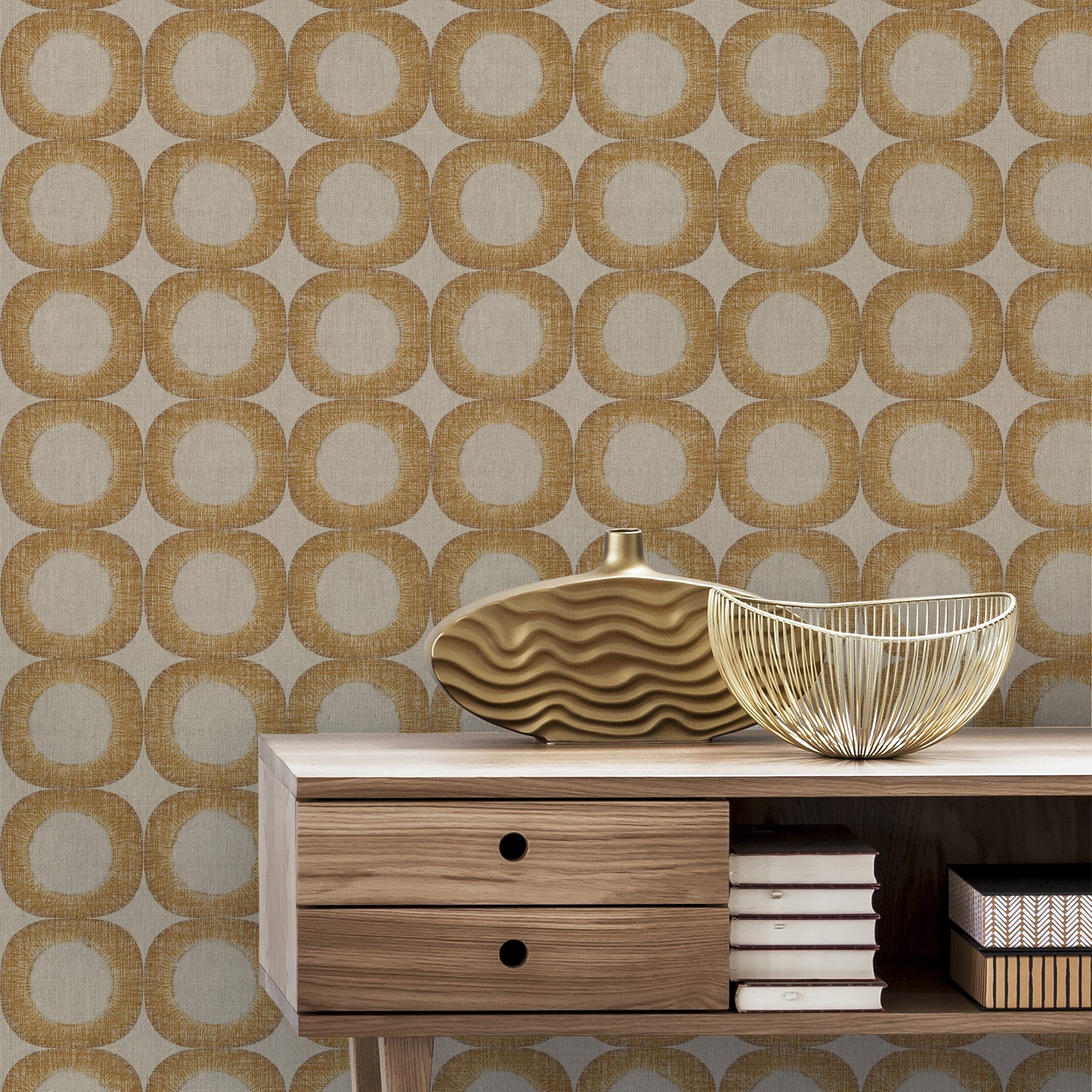 Sublime Vliestapete HARMONY, geprägt, 3D-Optik, (1 St), Design Tapeten