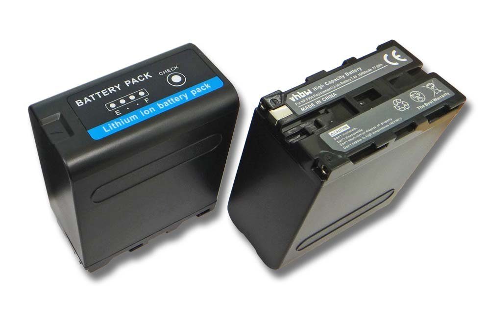 vhbw Ersatz für Sony NP-F930, NP-F950, NP-F960, NP-F970 für Kamera-Akku Li-Ion 10400 mAh (7,4 V)