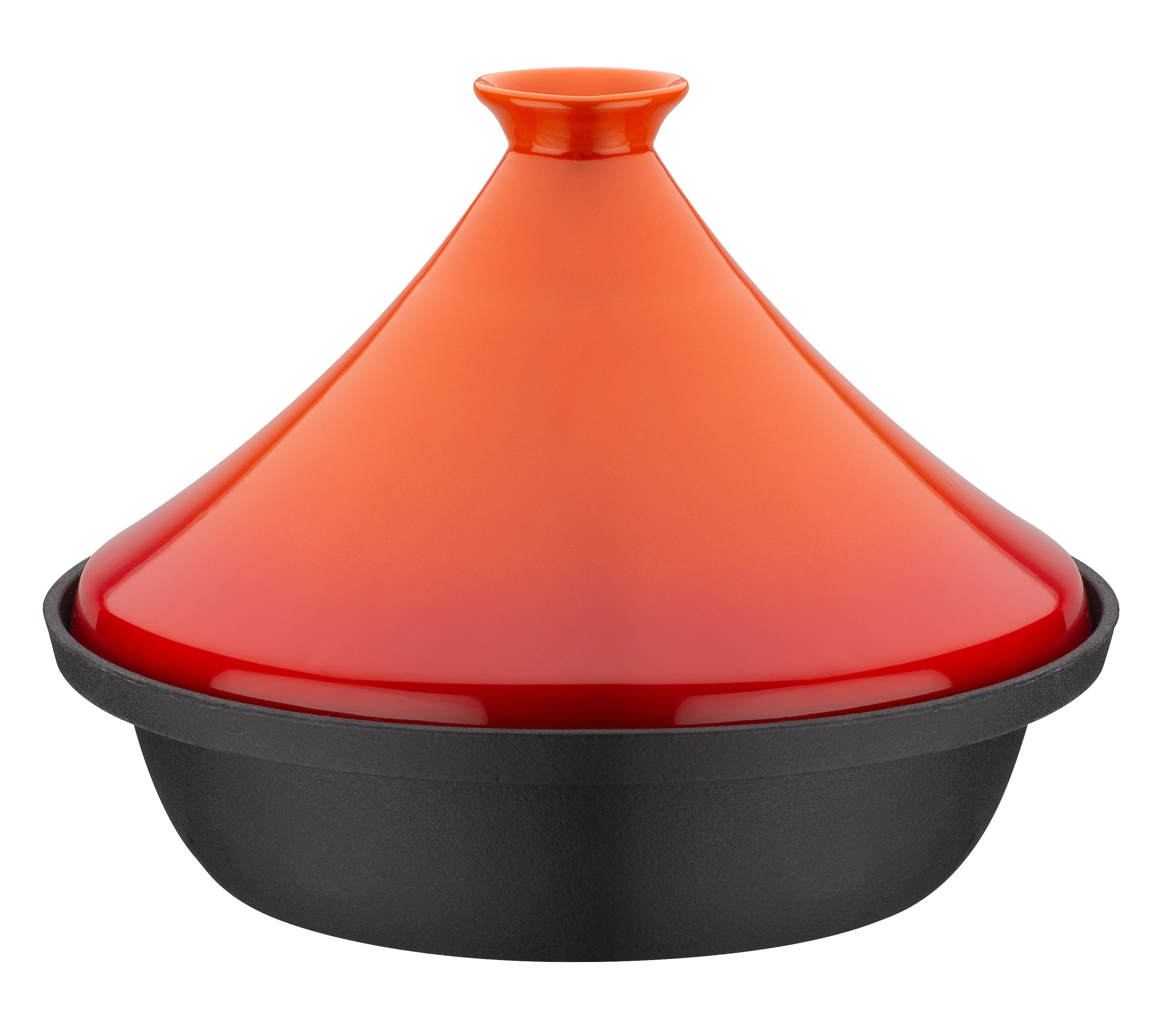 GSW Schmortopf Shadow, Gusseisen, Keramik (1-tlg), Orientalische Tajine aus Gusseisen für die schonende Zubereitung