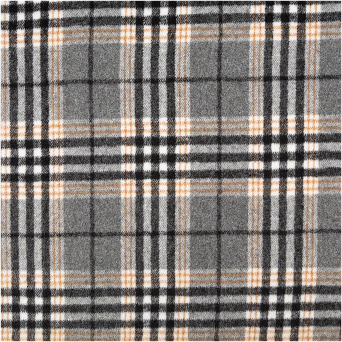 SCHÖNER LEBEN. Stoff Mantelstoff Meterware Jacquard gebürstet Karos grau 145cm, pflegeleicht