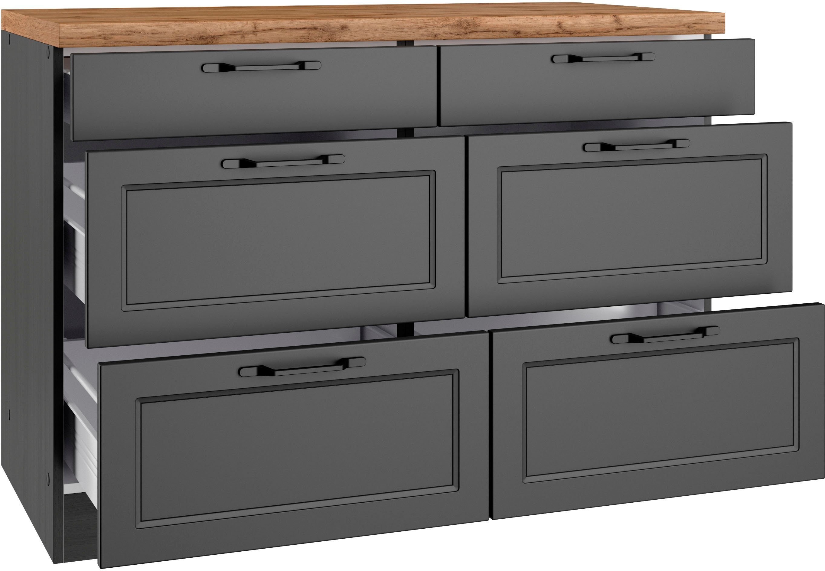 KOCHSTATION Unterschrank KS-Lana Breite 120 cm