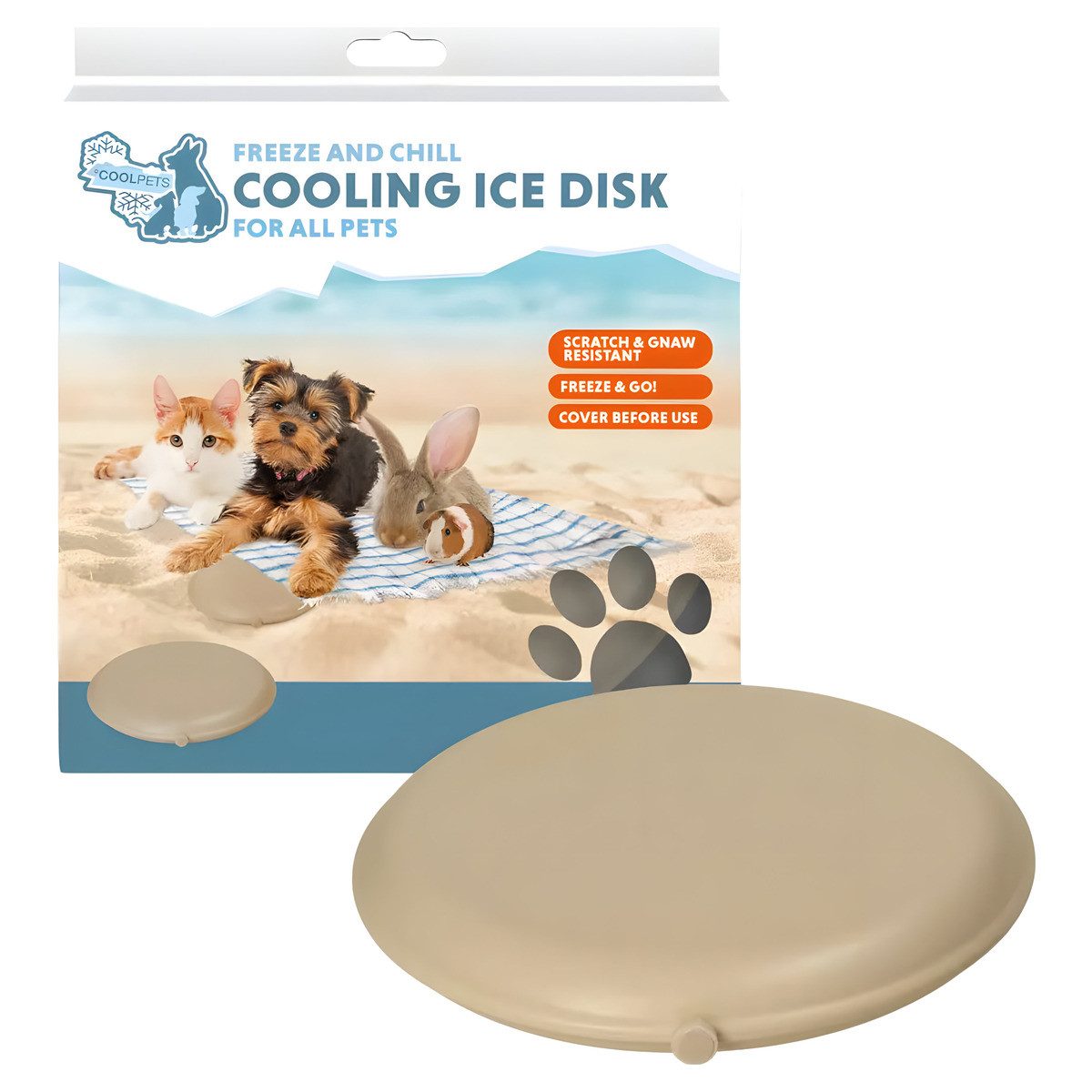 Holland Animal Care Tierdecke Kühlunterlage Cooling Disc beige