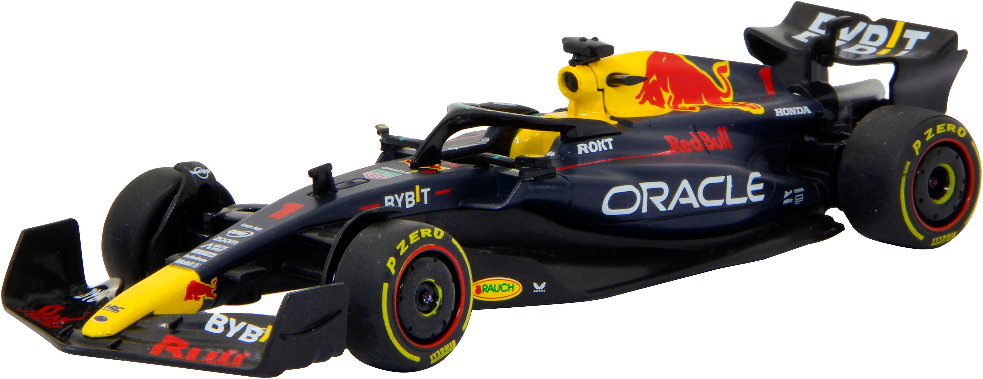 Jamara Modellauto Oracle Red Bull Racing RB19 Diecast 1:24 dunkelblau, im Maßstab 1:24, offiziell lizensiert