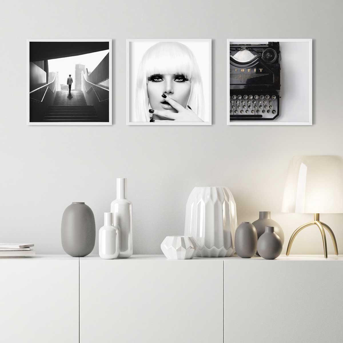 PHOTOLINI Bilderrahmen Poster-Einzelrahmen Modern Schmal, (1 Rahmen) günstig online kaufen