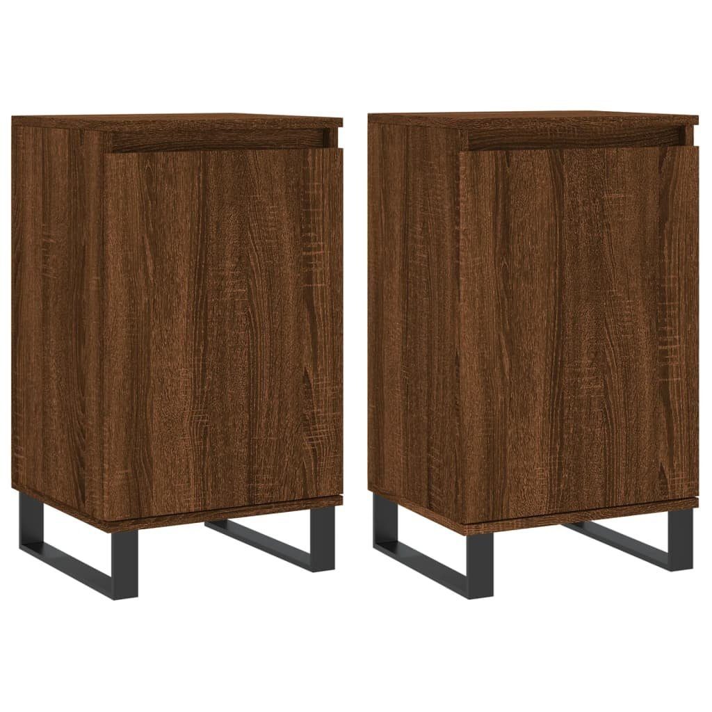 vidaXL Sideboard Sideboards 2 Stk. Braun günstig online kaufen
