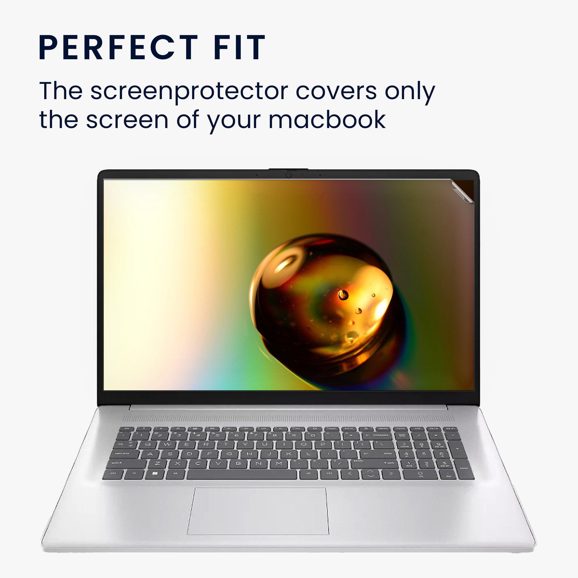 kwmobile Schutz-Set Folie matt für HP Windows11 HD+ 17.3" (9R3L8EA), Laptop Schutzfolie Displayschutz Anti-Fingerabdruck entspiegelt