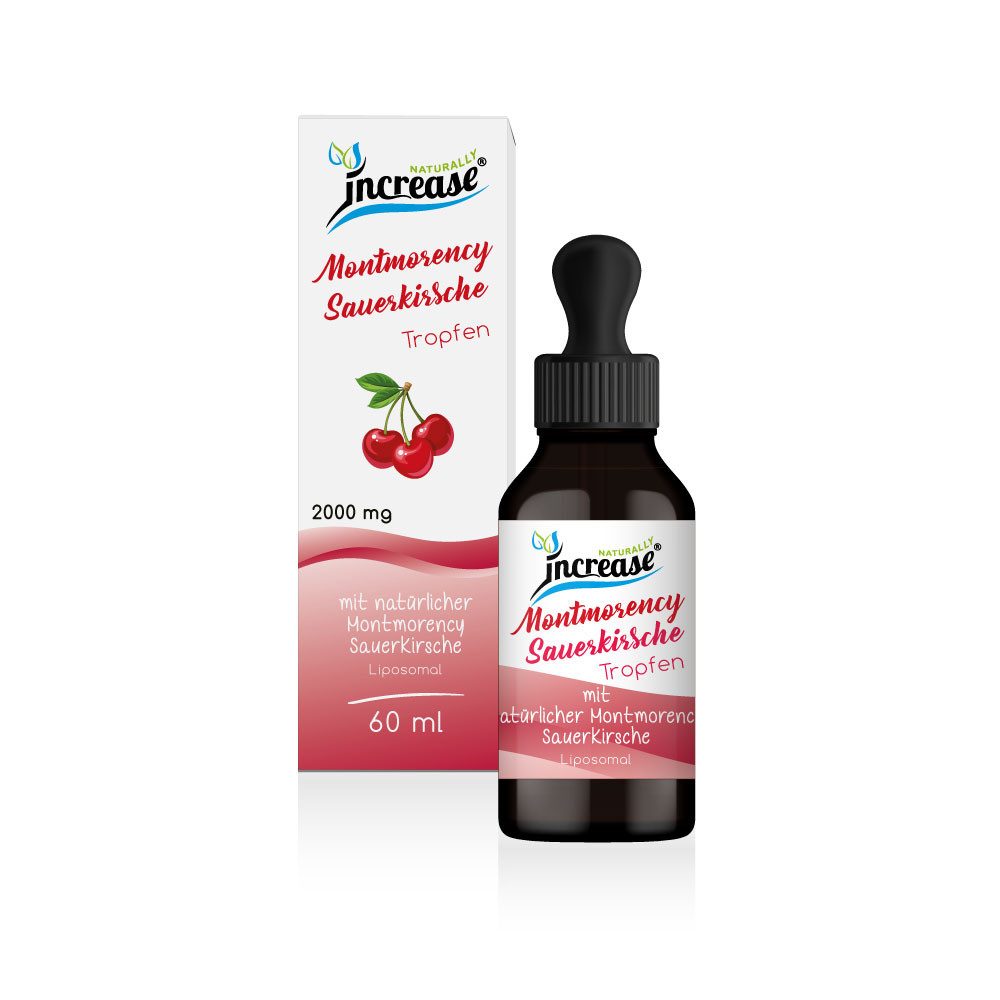 increase NATURALLY Liposomale Montmorency Sauerkirsche - 2000mg pro Tag Tropfen, 60 ml