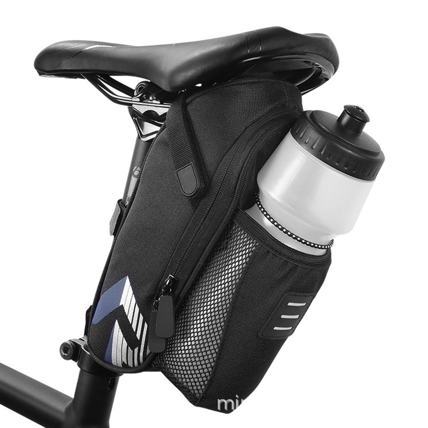 Sross Satteltasche »Satteltasche Fahrrad Sattel Tasche mit Flaschenhalter  Reflektierend Fahrradtasche«
