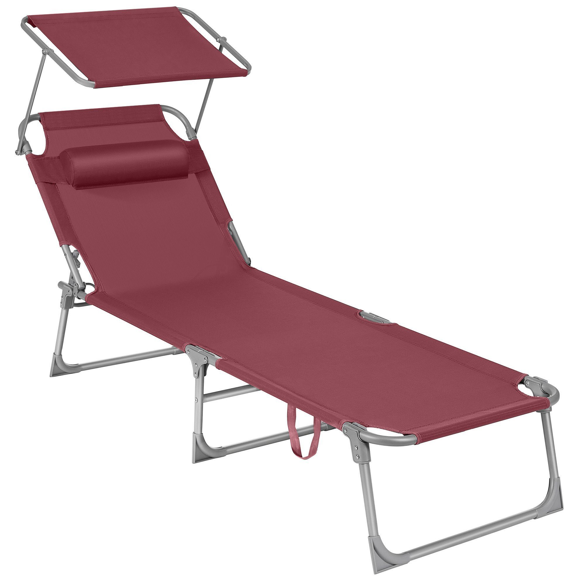 SONGMICS Gartenliege, 1 St., klappbarer Liegestuhl,193x53x29cm,mit günstig online kaufen