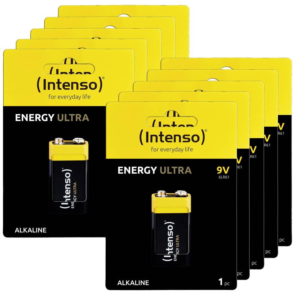 Intenso 9V 6LR61 E-Block 10er Pack 7501451MP Batterie