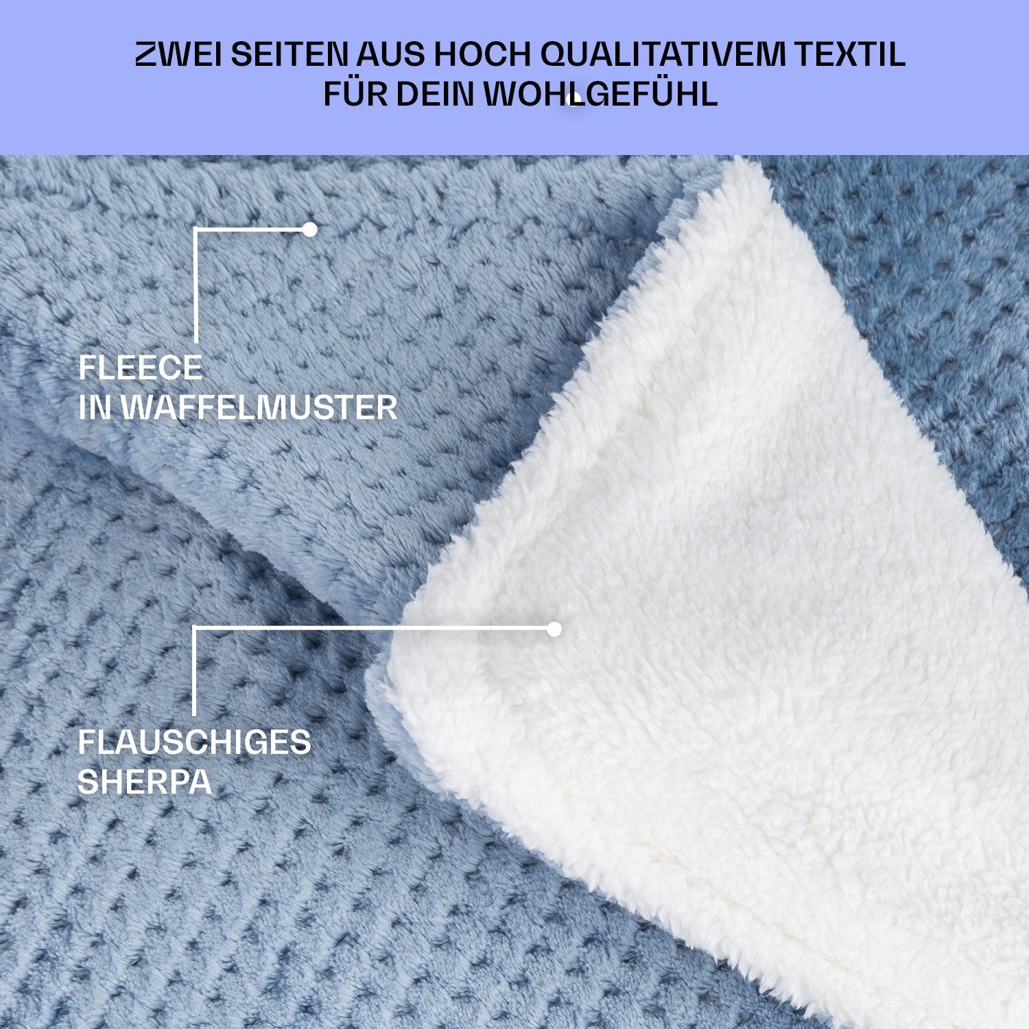 Klarstein Heizdecke Dr. Watson Deluxe XL, Set, Waschbar Superweiche Decke 180 x 130 LED Timer 160 W