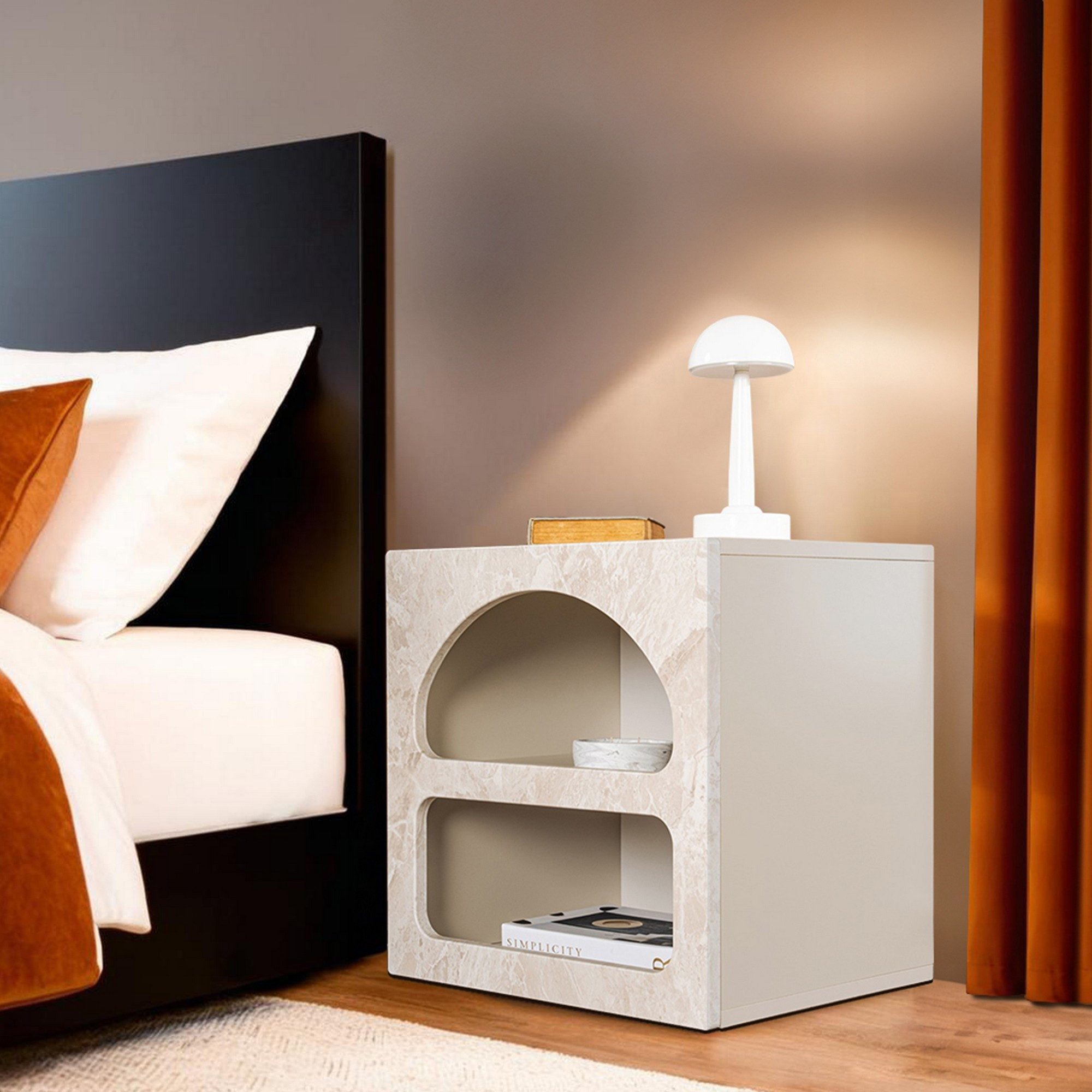 Skye Decor Nachtkonsole Lorin, Design Nachttisch, 50x50x40 cm