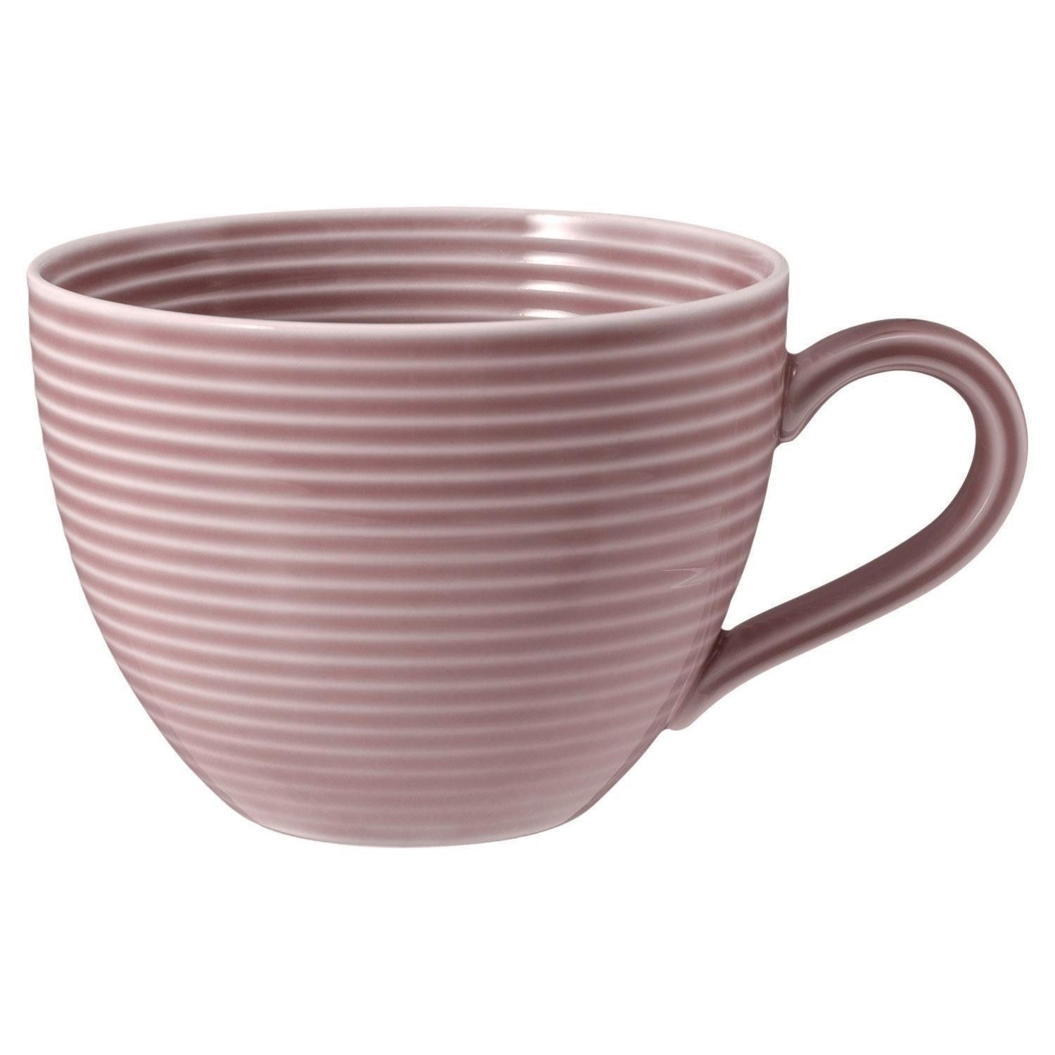 Seltmann Weiden Tasse BEAT, 260 ml, Rosa, Spülmaschinenfest, Porzellan, Mikrowellengeeignet, Made in Germany