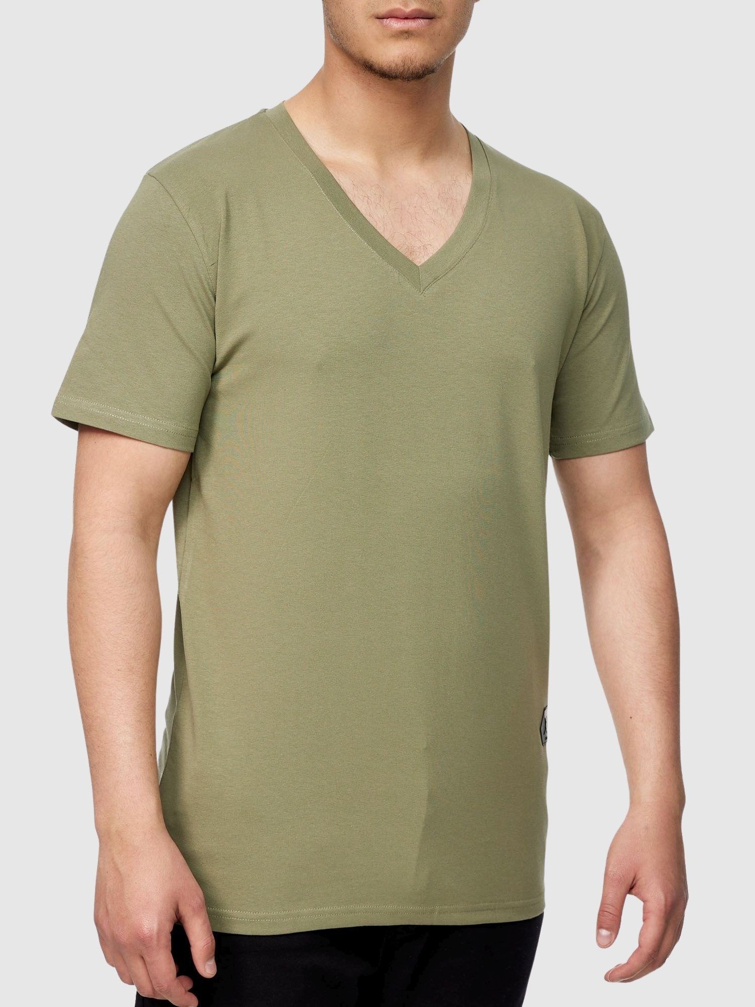 John Kayna T-Shirt Freizeit Casual Kurzarmshirt Polo Polo für Tee, 1-tlg) (Shirt Poloshirt Grün Herren Tee John T Fitness Kayna Tshirt Männer Shirt T-Shirt
