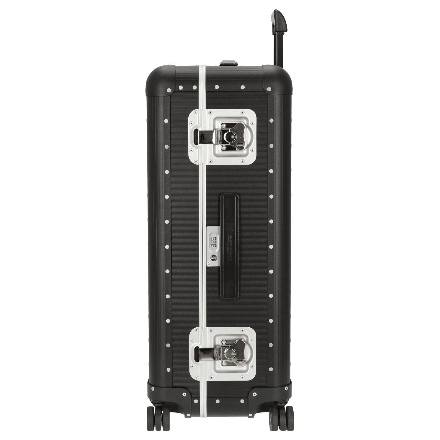 FPM Koffer Milano Bank aluminum Spinner 76 - 4-Rollen-Trolley 75 cm (caviar, 4 Rollen