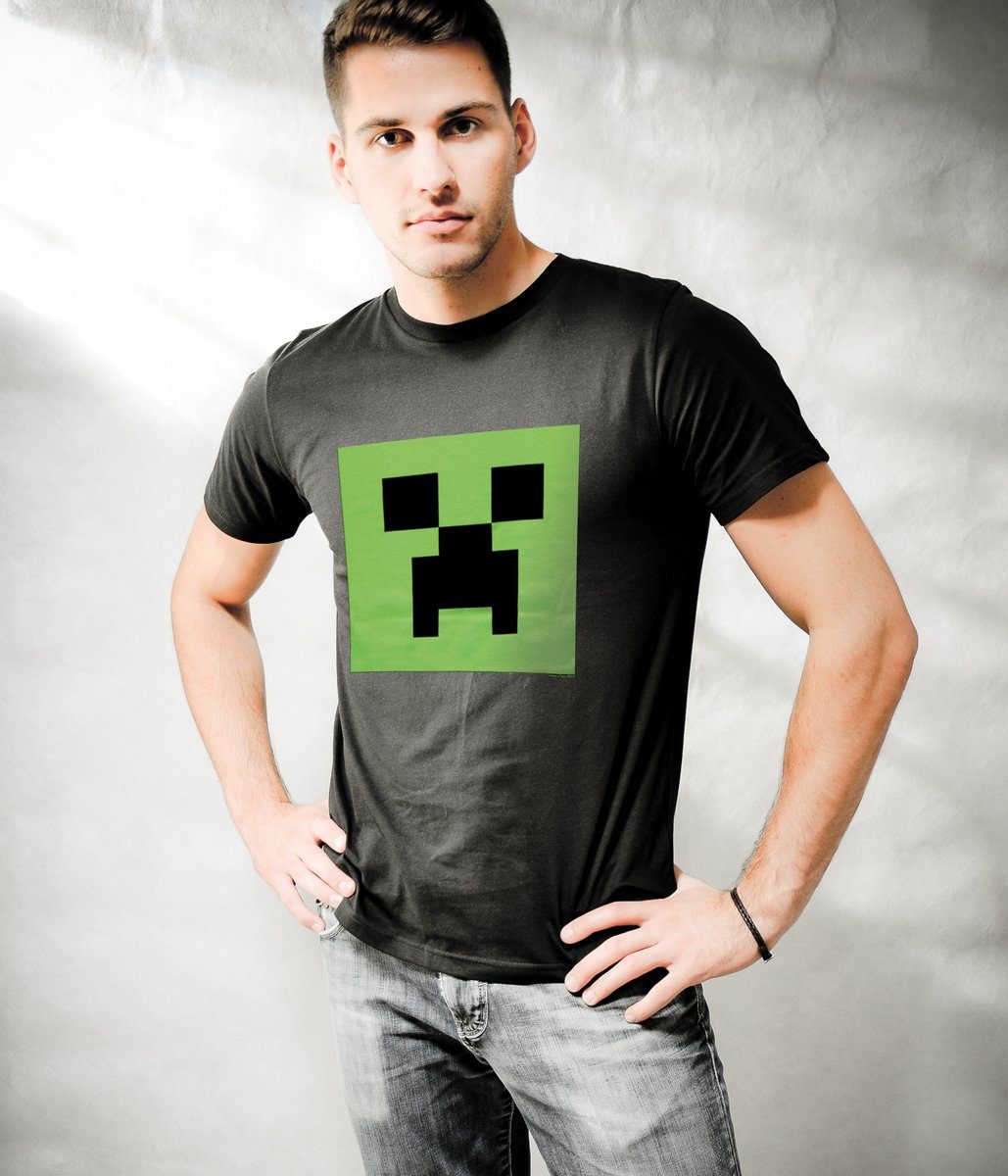 Minecraft T-Shirt In The Minecraft Glow Creeper XL Dark TShirt