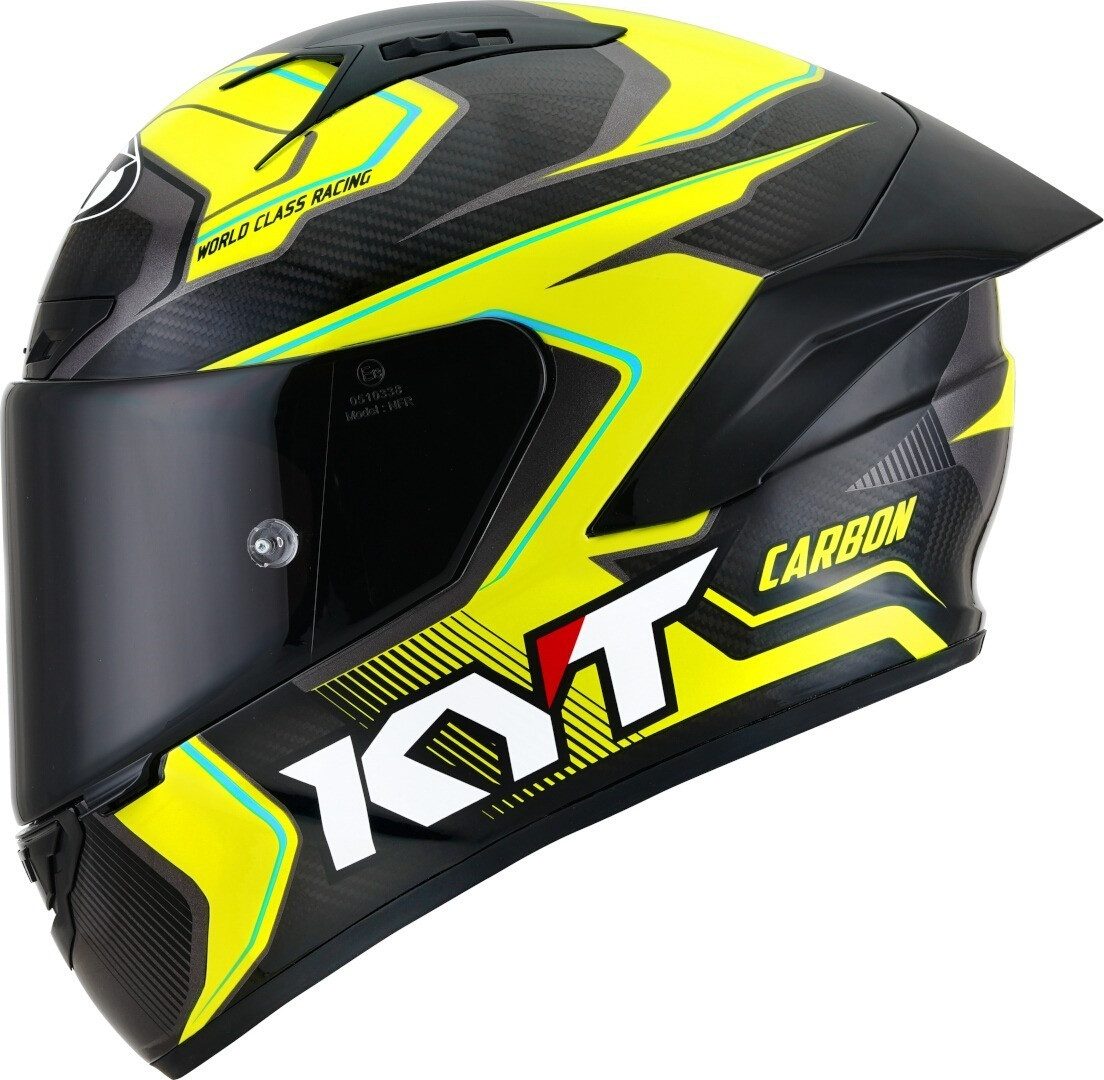 KYT Motorradhelm NZ Race Carbon Competition Helm, Pinlock, Spoiler, ECE 22.06