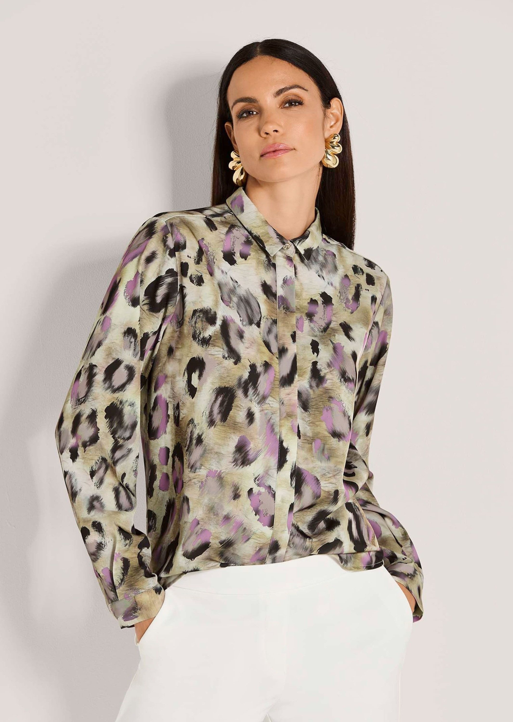 MADELEINE Langarmbluse Modische Bluse mit Animal-Print günstig online kaufen