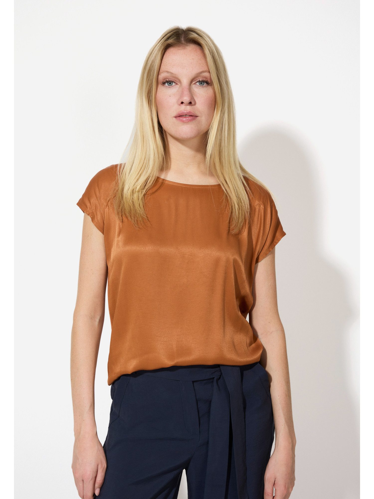 MORE&MORE Kurzarmshirt Blusenshirt günstig online kaufen