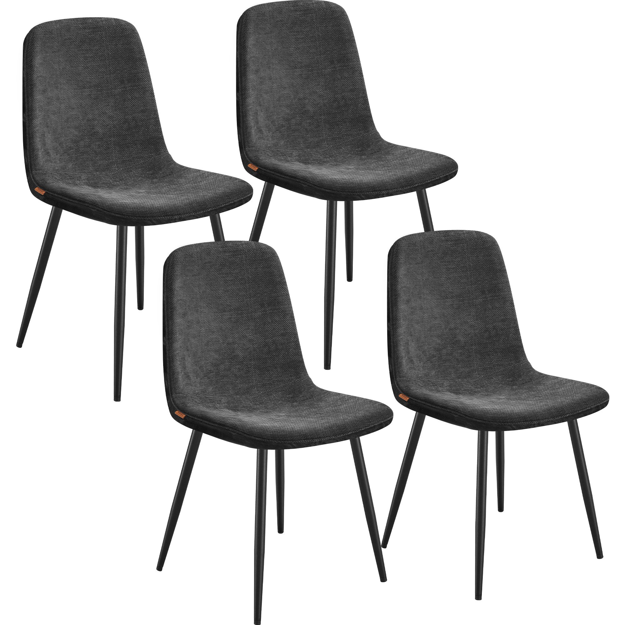 VASAGLE Esszimmerstuhl Metallbeine, verstellbare Füße, pflegeleicht (4 St), günstig online kaufen