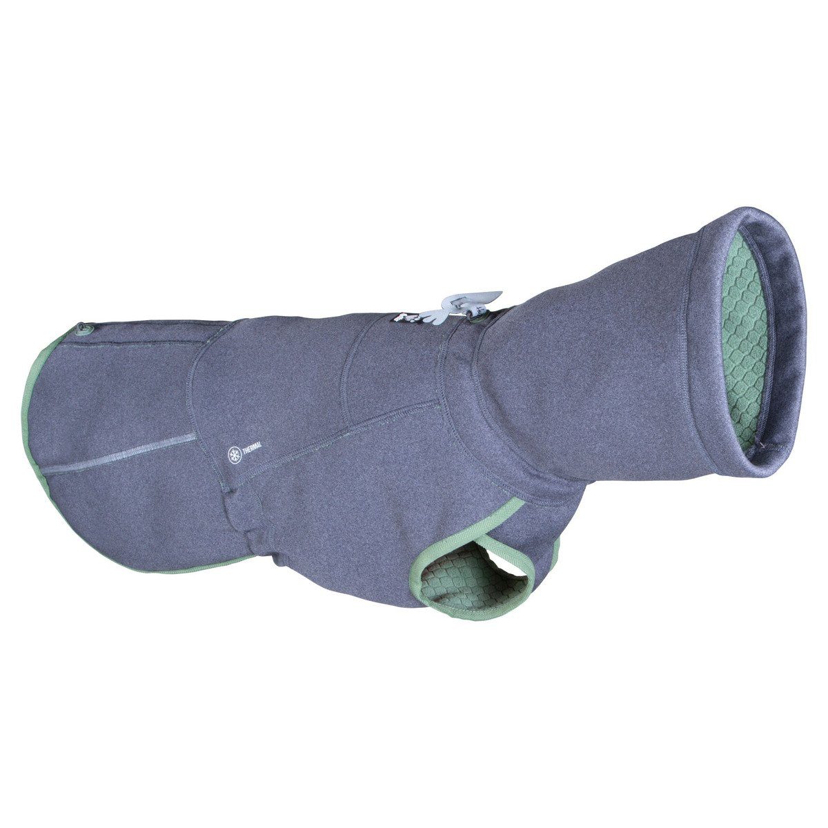 HURTTA Hundepullover Razzle-Dazzle Midlayer Pullover dunkelgrau-hellgrün