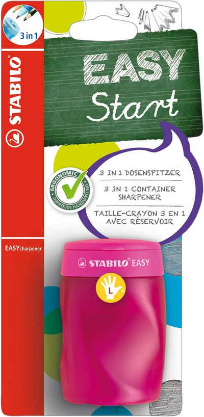 STABILO Anspitzer Dosenspitzer: Stabilo Easy sharpener pink für Linkshänder