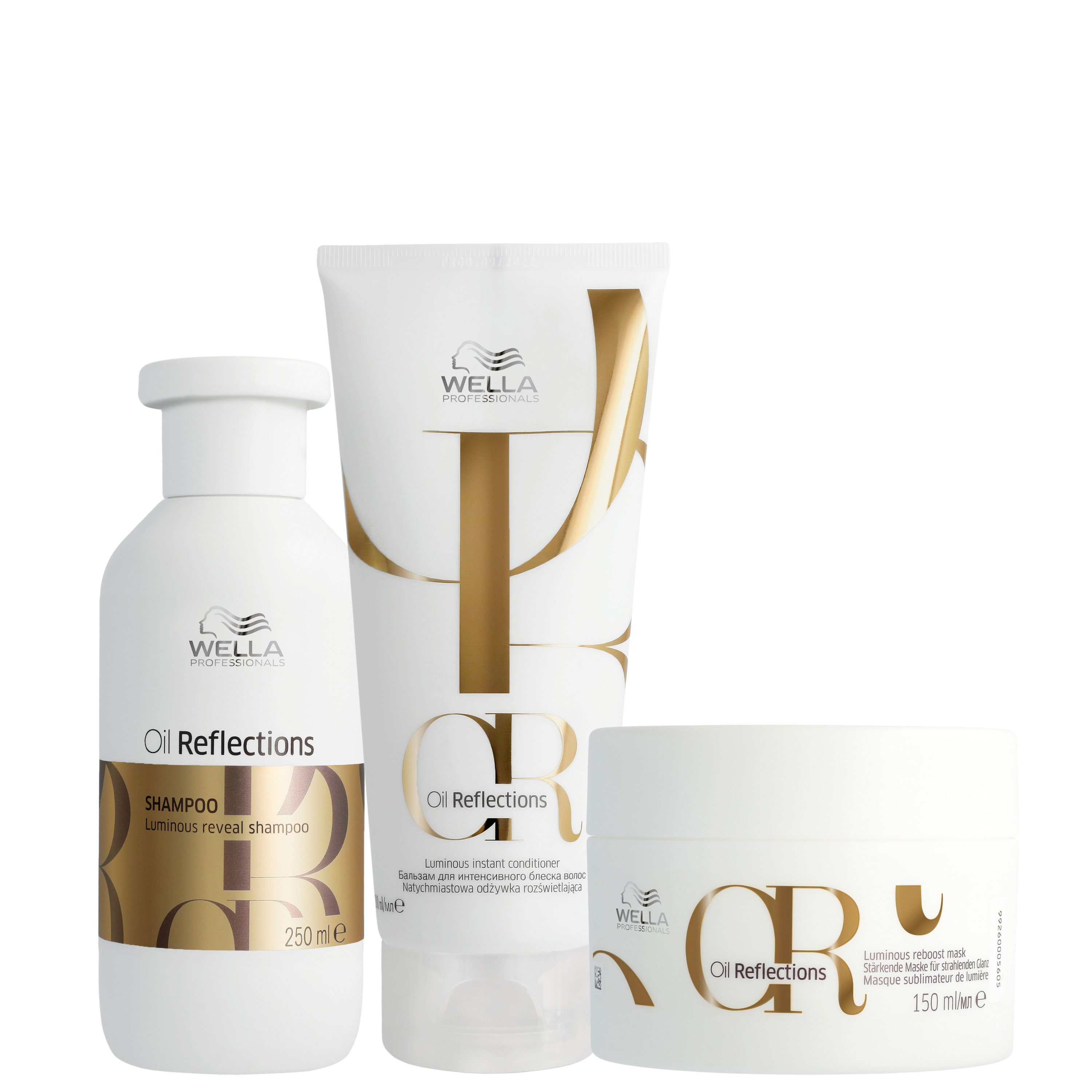 Wella Professionals Haarpflege-Set Oil Relfections Set, 3-tlg., Für strahlenden Glanz & geschmeidiges Haar