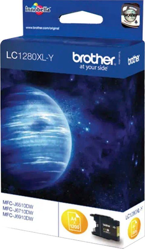Brother LC-1280XL-Y Tintenpatrone (1-tlg) gelb