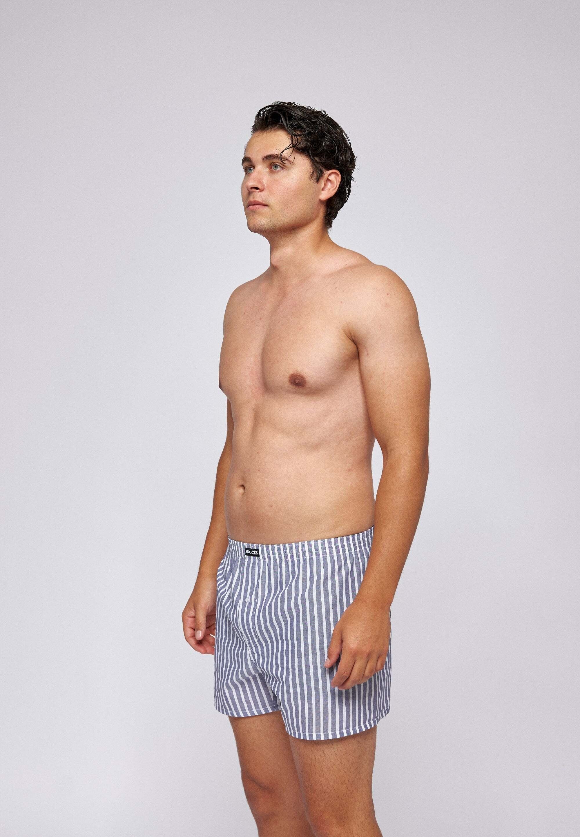 SNOCKS Weiter Boxer American Boxershorts Woven (3-St) aus 100% Bio-Baumwolle, bequeme weite Passform – Bild 5 von 5