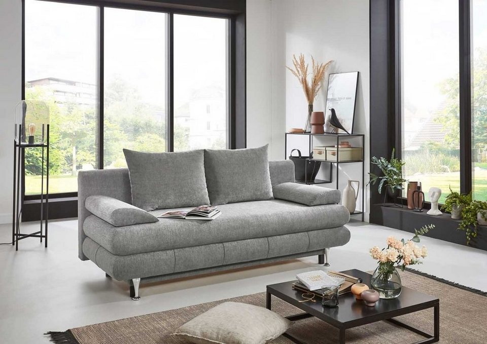 Sun Garden Sofa Verwandlungssofa, BENTOS, Grau, B 190 cm, T 75 cm