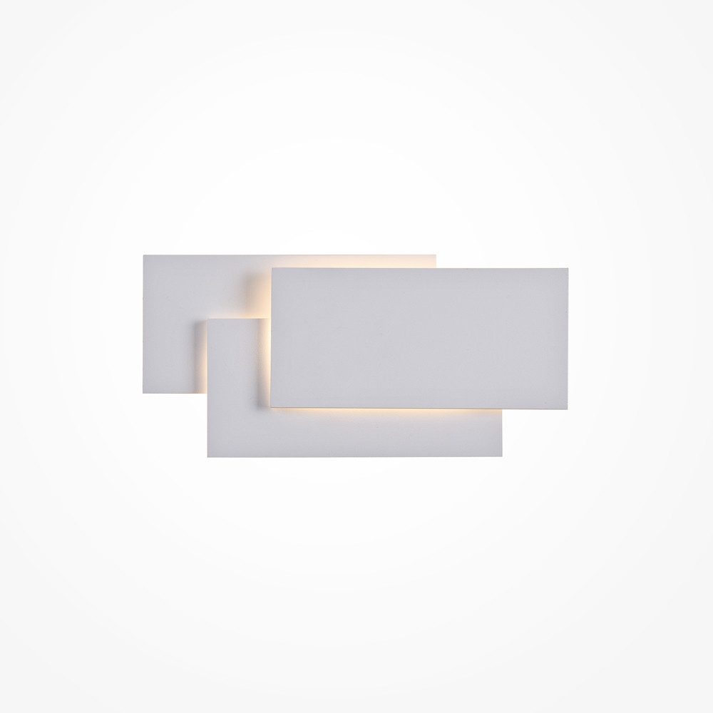 Maytoni LED Wandleuchte, LED-Leuchtmittel fest verbaut, Warmweiß, Wandlampe Wandleuchte Esszimmerlampe Schlafzimmerleuchte Metall weiß
