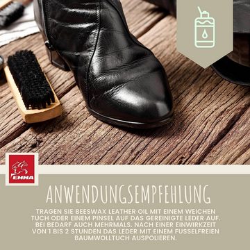 EMMA Eventing Lederöl Lederpflege für Ledercouch Auto Leder Sofa Schuh Pflegemittel Lederreiniger (Spar-Set, [- 2 Flasche Lederöl Fluid zur Ledrreinigung)
