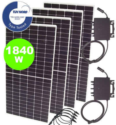 Apex Solaranlage Balkonkraftwerk 1840W 1600W Photovoltaik Solaranlage, (1-St)