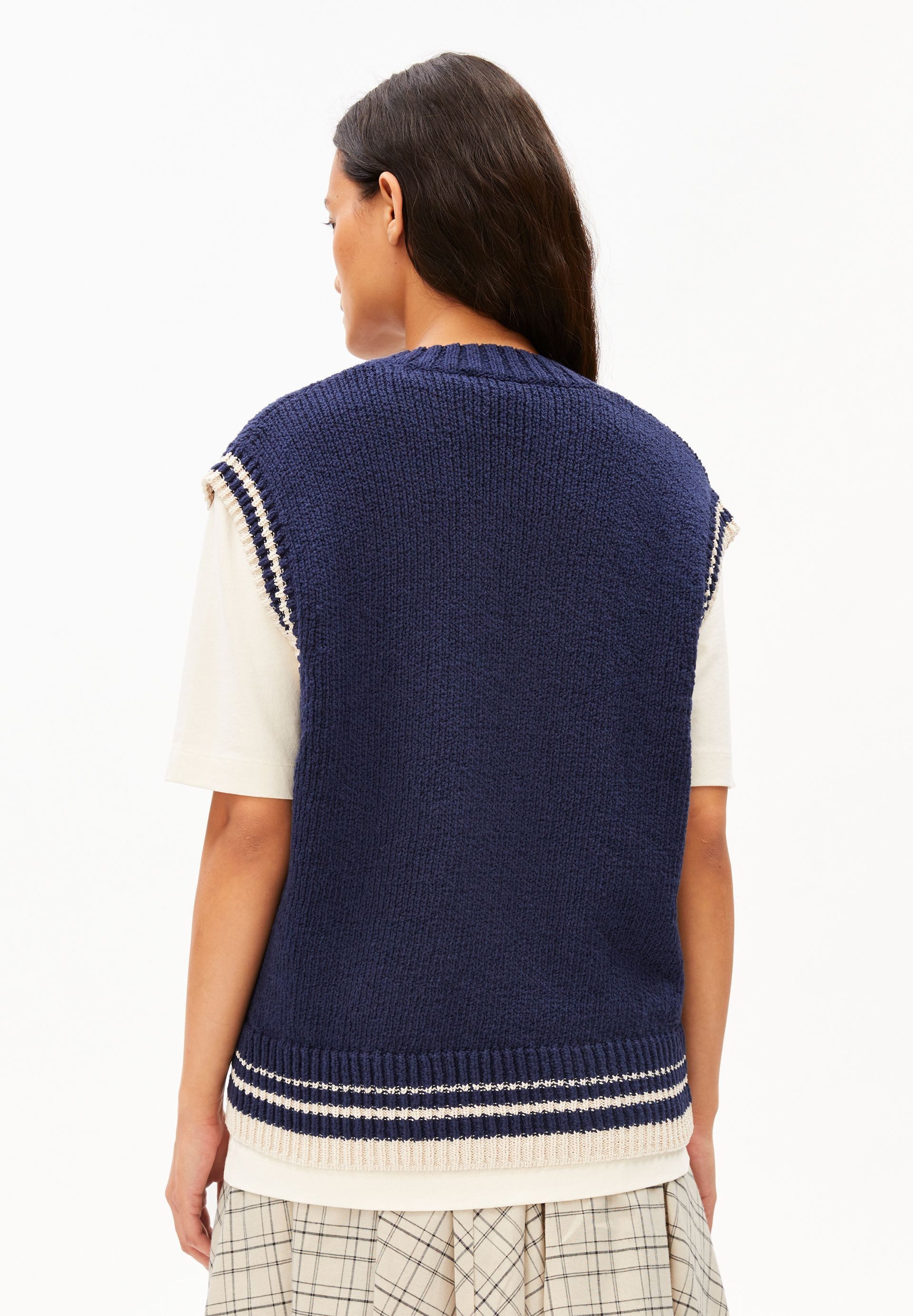 Armedangels Stricktop ICONIC Å COLLEGE Pullunder aus Bio-Baumwoll-Mix