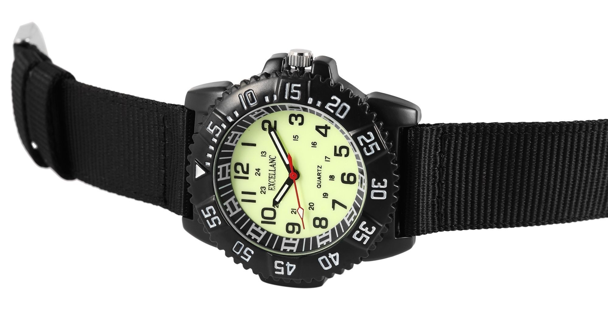 EXCELLANC Quarzuhr EX0224 Excellanc Herrenuhr mit Textilarmband, Herrenuhr günstig online kaufen
