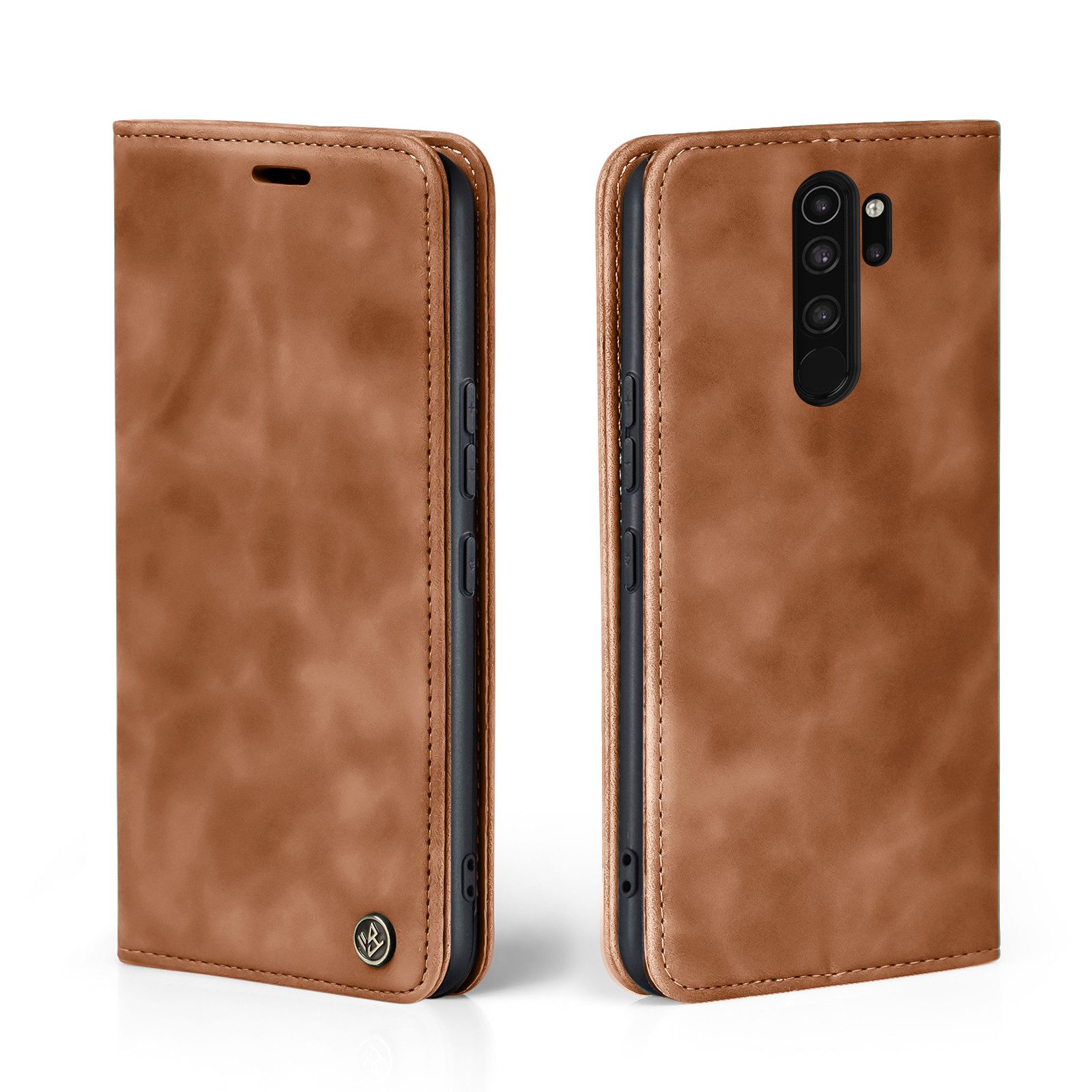 Tec-Expert Handyhülle Tasche Hülle für Xiaomi Redmi Note 8 Pro 6.53 Zoll, 6.53, Cover Klapphülle Case mit Kartenfach Fliphülle aufstellbar