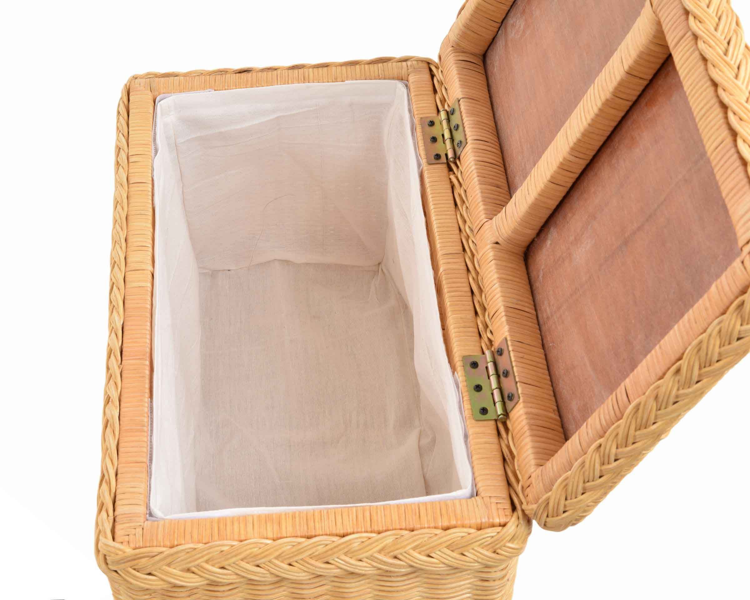 Krines Home Wäschetruhe Truhe/Wäschetruhe Rechteckig aus Rattan mit stabile günstig online kaufen