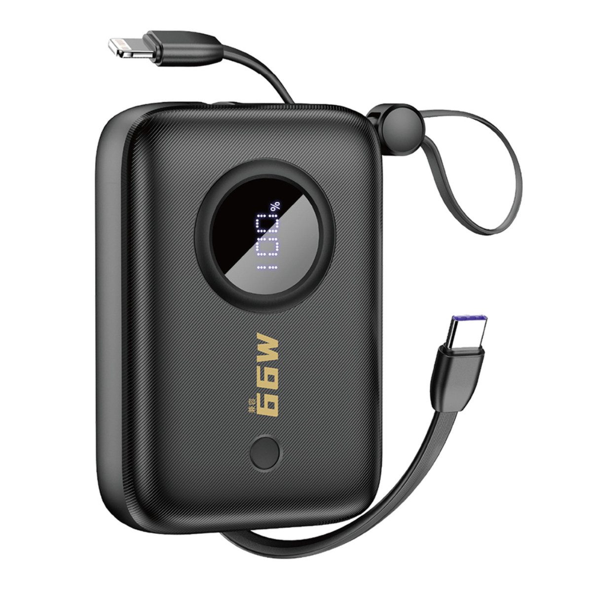 Dudao K14 Powerbank (5, 9, 12 V), Powerbank mit integrierten Kabeln und Schnellladen bis 22,5 W