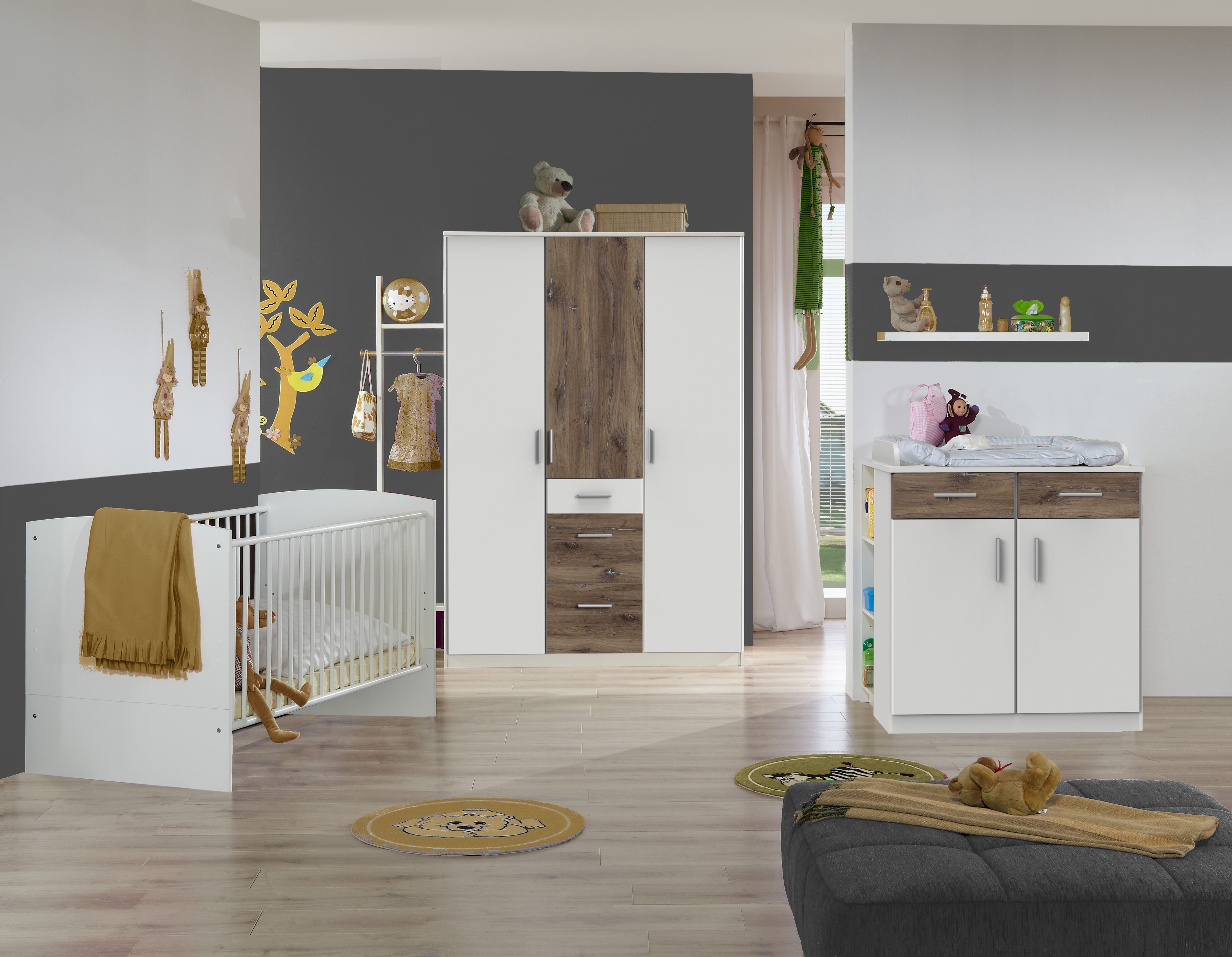 Wimex Wickelkommode Joker, mit 2 Türen und 2 Schubladen, Wickelhöhe 93cm, umbaubar zur Kommode