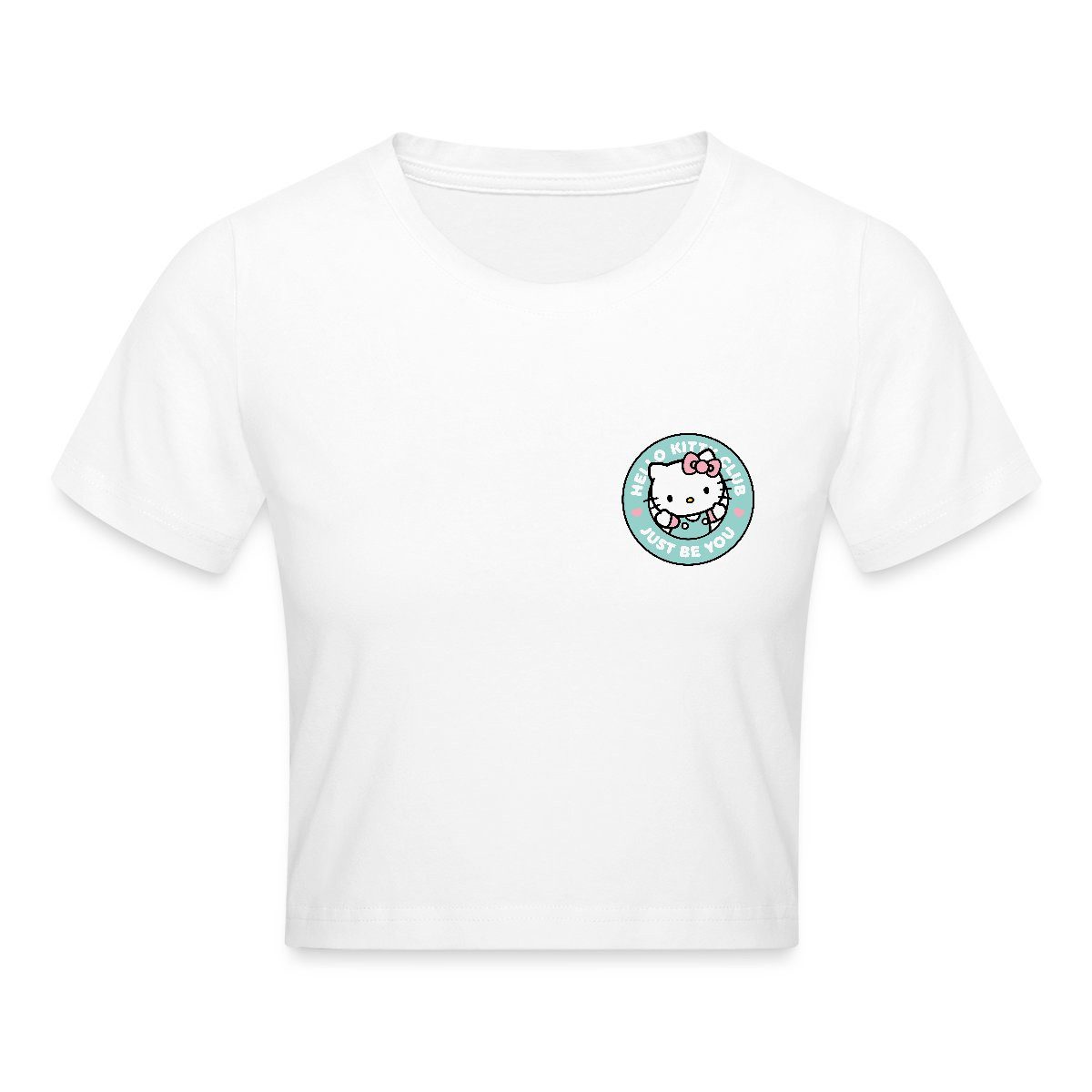 Spreadshirt T-Shirt Hello Kitty Club Just Be You Crop Top (1-tlg)