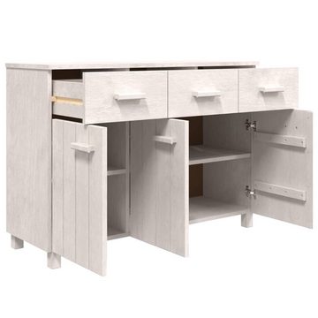 möbelando Sideboard Trier (B/H/T 113 x 80 x 40 cm), aus Kiefer in Weiß mit 3 Schubladen und 3 Türen