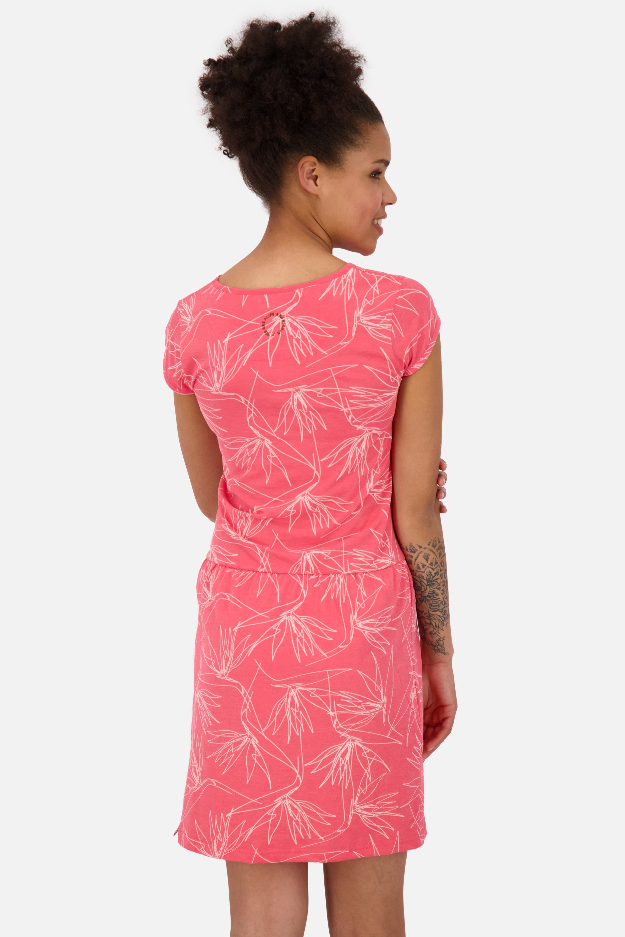 Alife & Kickin Sommerkleid ShannaAK Shirt Kleid coral B Sommerkleid, Damen melange Dress