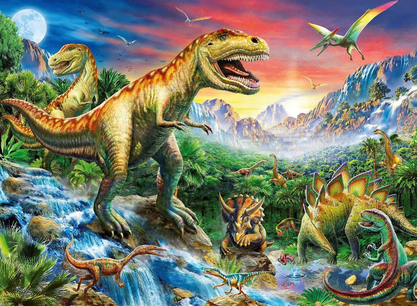 Ravensburger Puzzle Bei den Dinosauriern. Puzzle günstig online kaufen