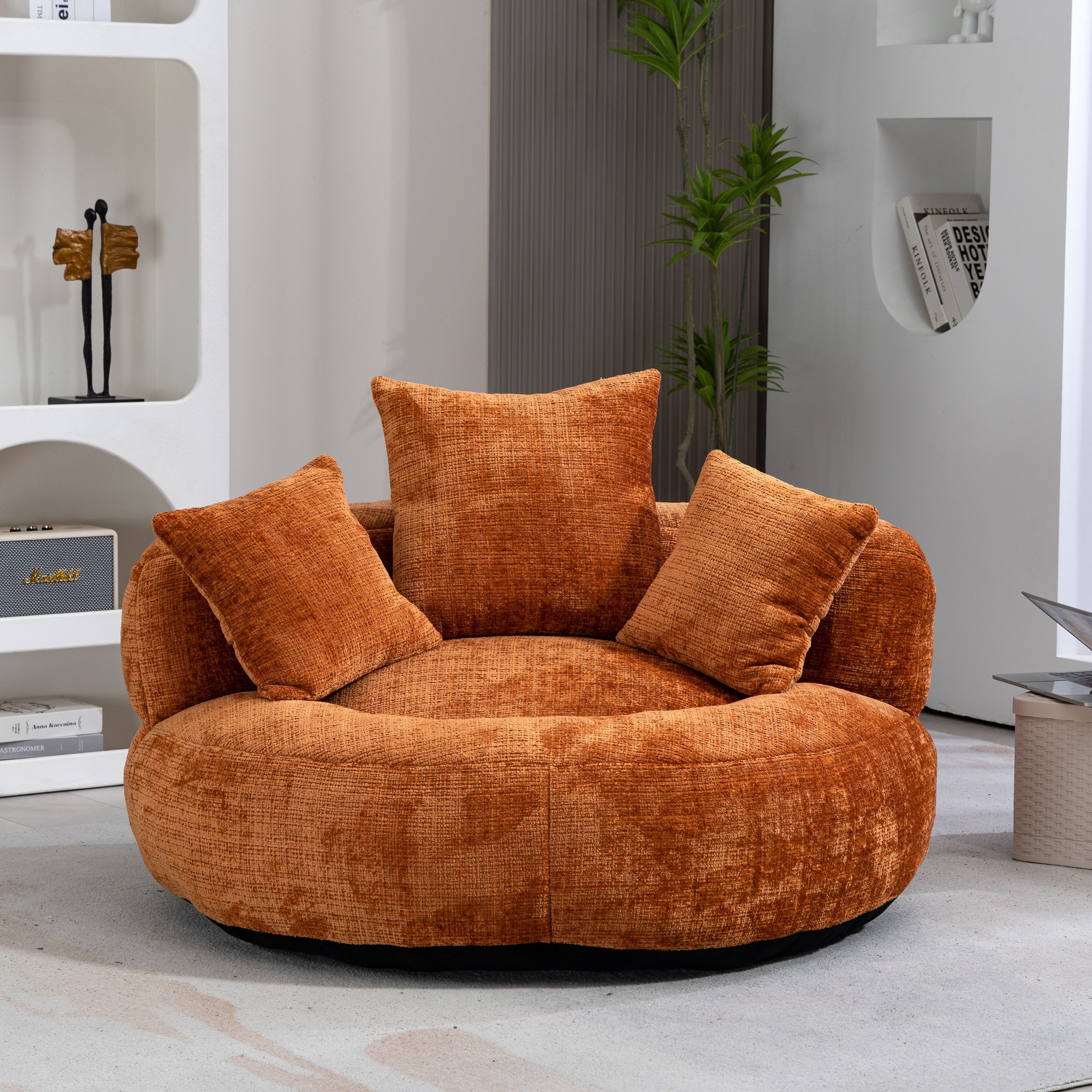Sitzsack Lazy Sofa Gaming Sofa Stuhl mit drei Kissen,hoch Rücken Sitzsack Stuhl