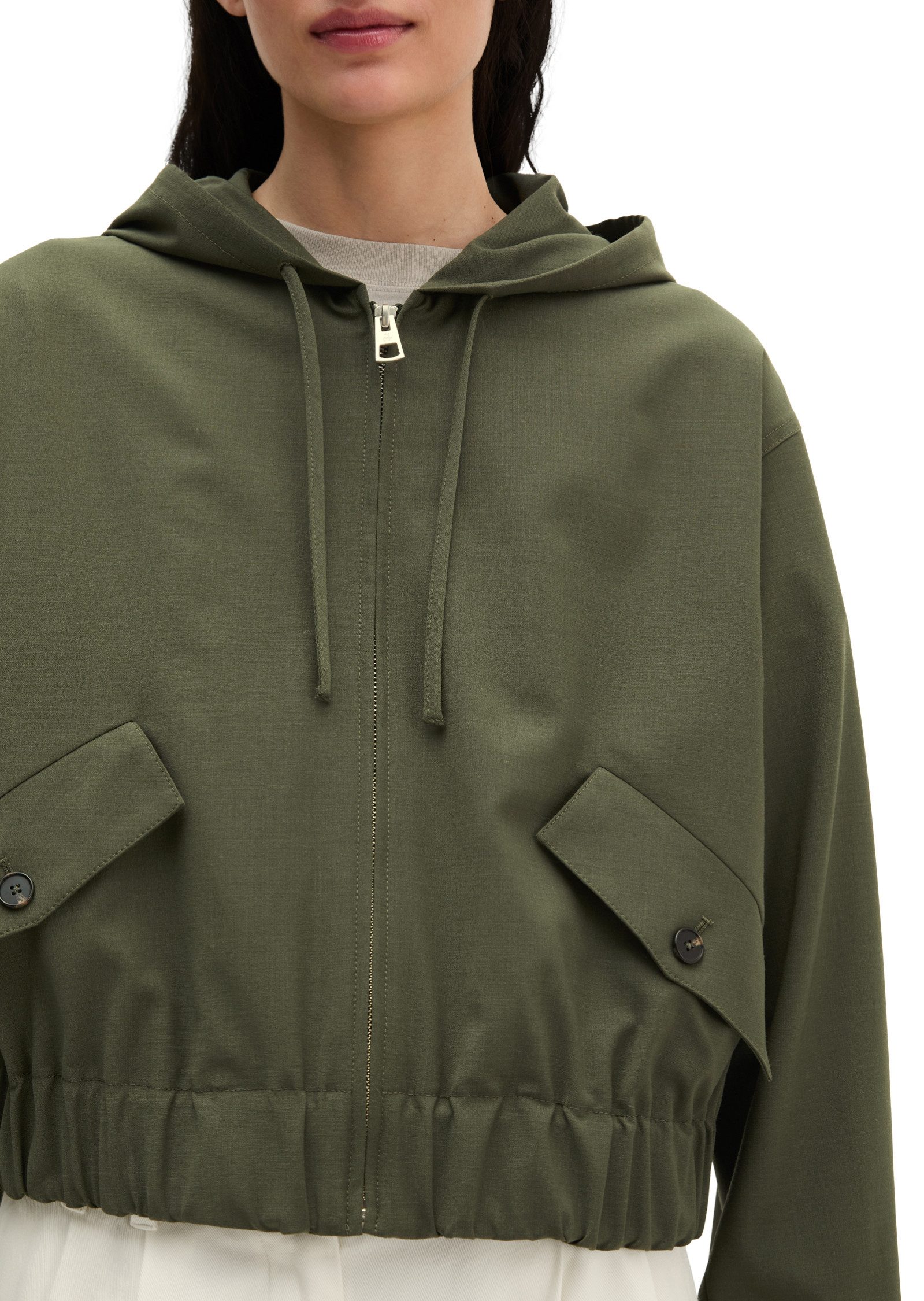 Marc O'Polo Kurzjacke aus Schurwolle-Stretch-Mix – Bild 2 von 2