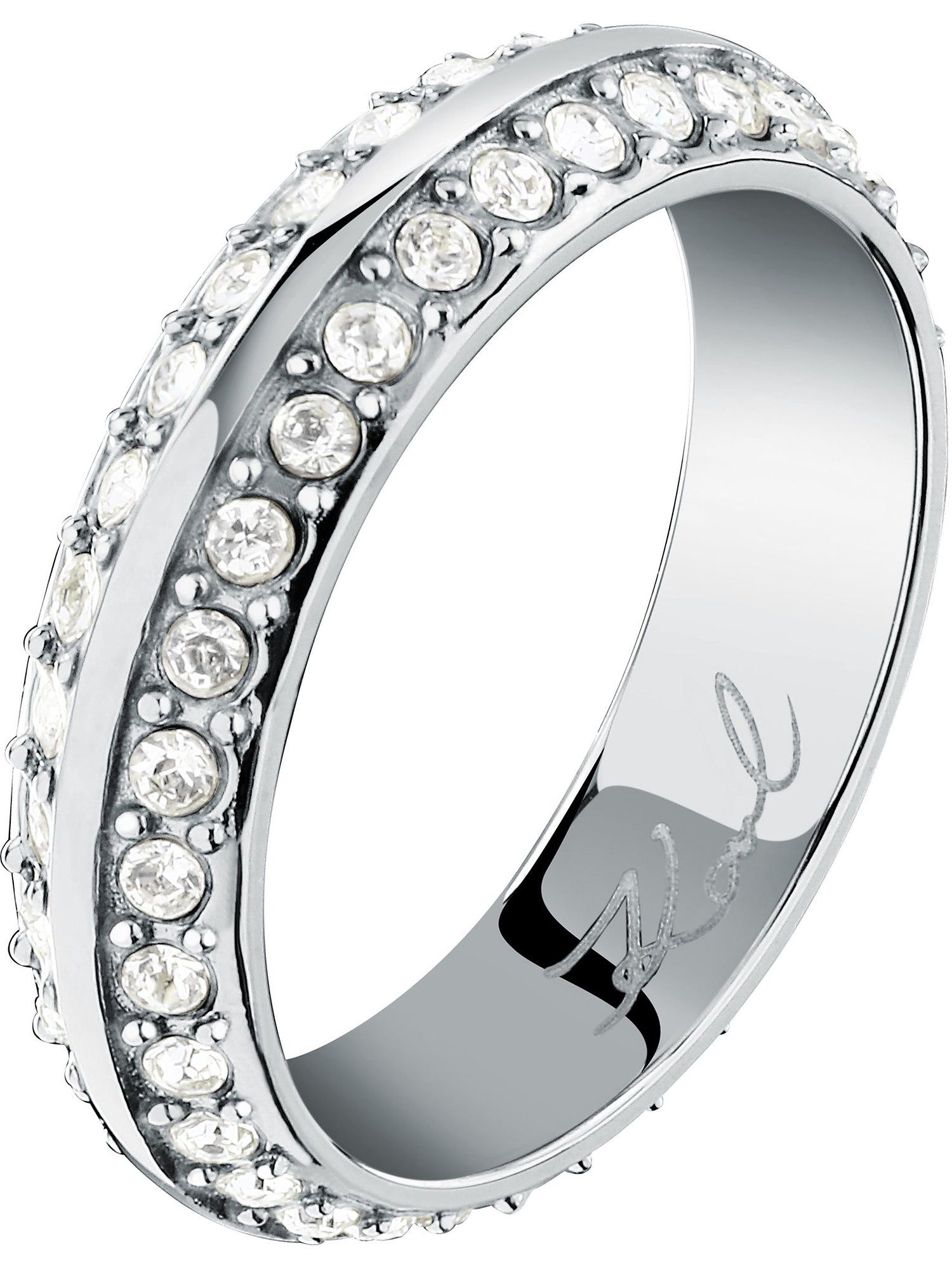 KARL LAGERFELD Fingerring Karl Lagerfeld Damen-Damenring Edelstahl Kristall, Kristall