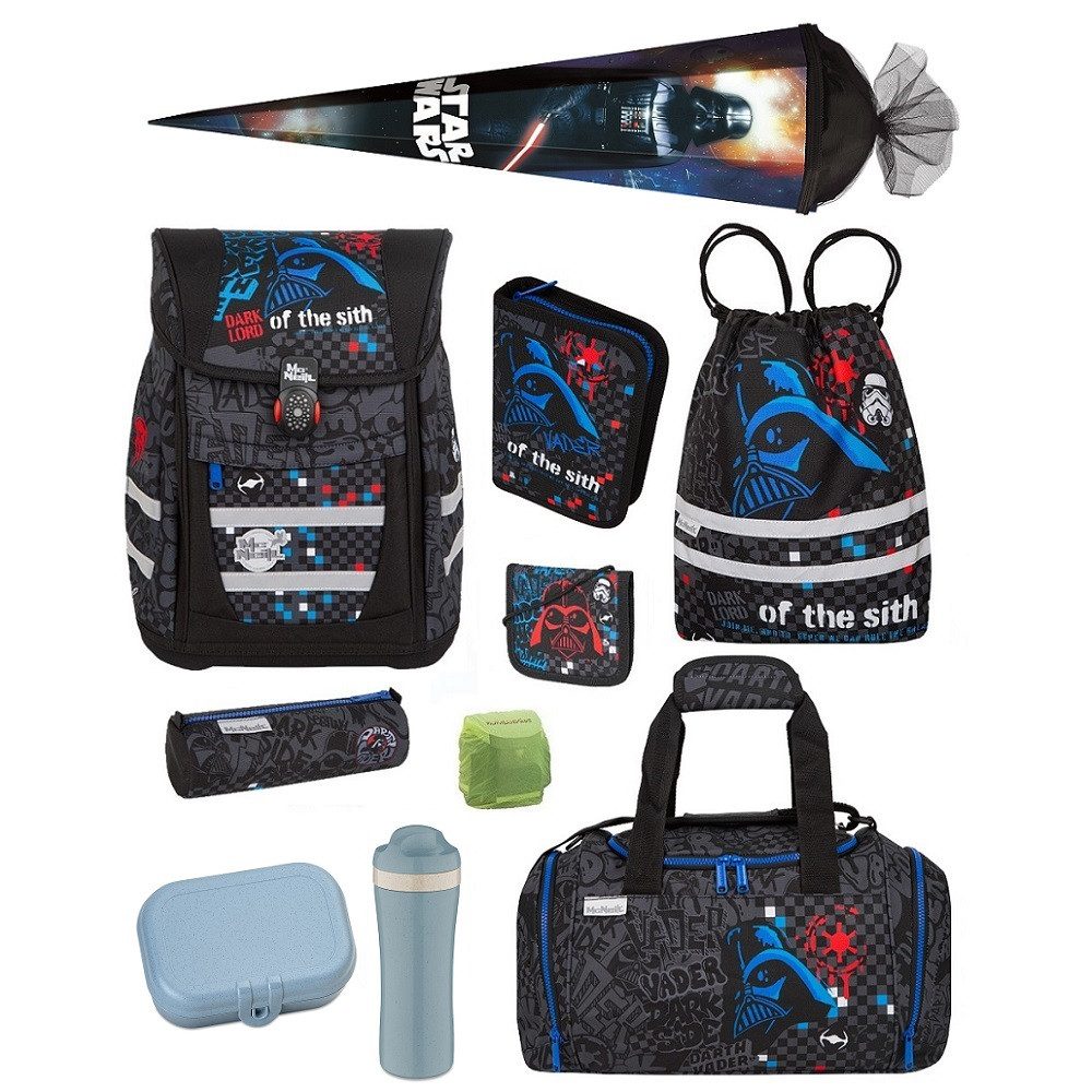 McNeill Schulranzen Teneris (Set, 10-tlg., inkl. Sporttasche und Roth Schultüte / Zuckertüte), Disney Sonder-Edition