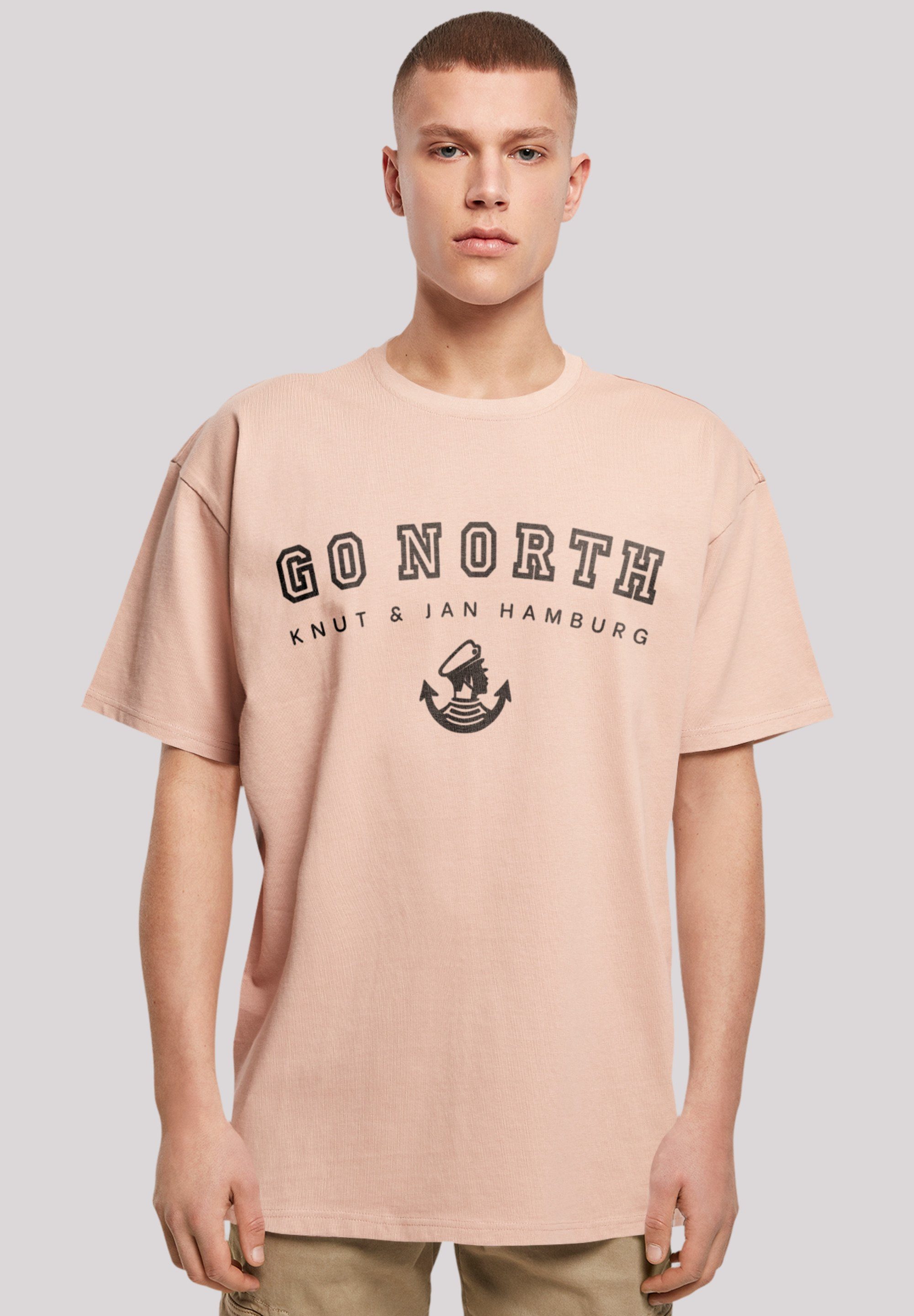 T-Shirt North Knut & Print Hamburg Go amber F4NT4STIC Jan