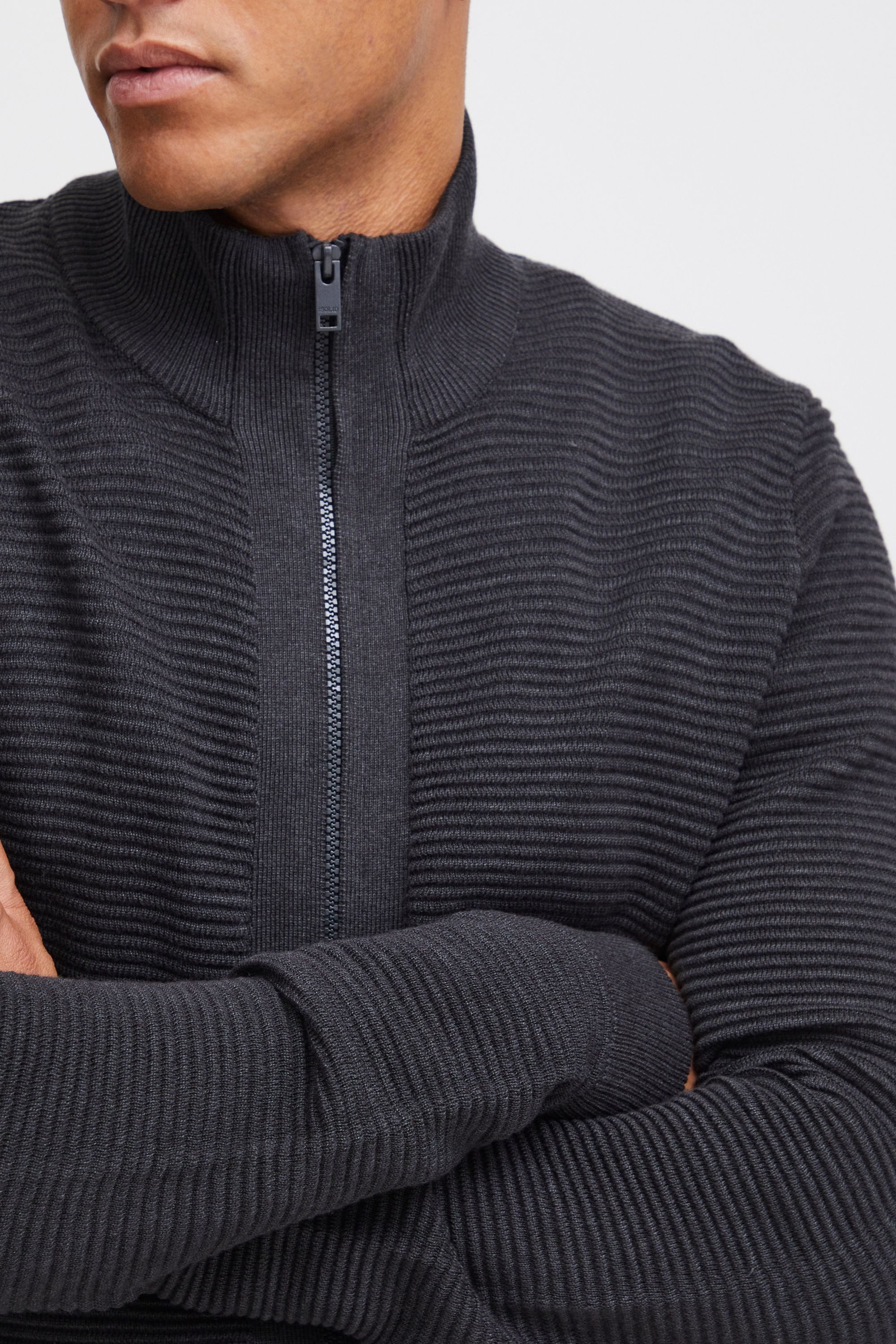 !Solid Strickjacke SDNicklas Strickjacke mit Reißerschluss
